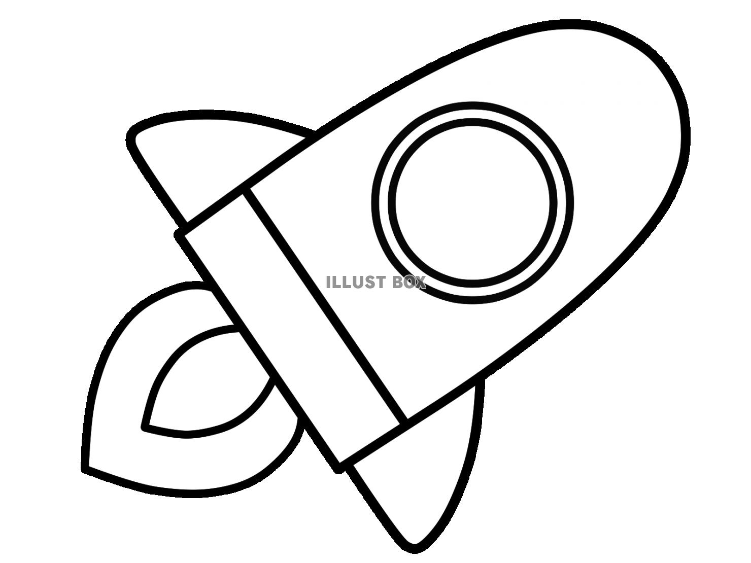 ロケット　モノクロ