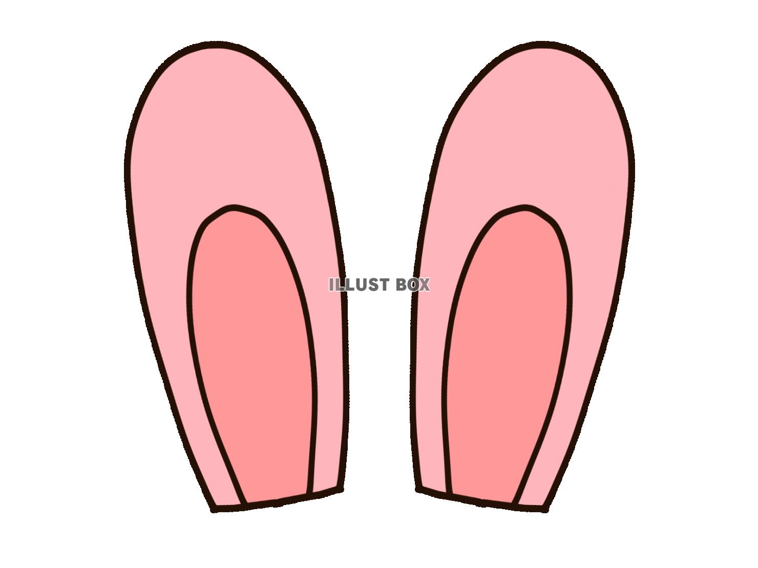 かわいいウサギの耳　ピンク