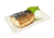 皿に盛り付けた鯖の塩焼き(zipファイル: pdf,jpg,透過png)