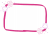 透過PNG・左上右下　指文字イラスト　お花の枠フレーム・ピンク