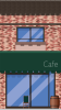 商店街の小さな店舗　おしゃれなカフェ