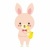 2023年卯年 年賀状に使えるかわいいうさぎのアルトサックス吹き