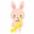2023年卯年 年賀状に使えるかわいいうさぎのバリトンサックス吹き