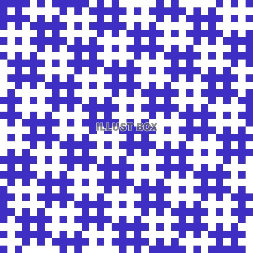 シームレスな井桁卍文様2 白青【EPS】