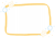 透過PNG・指文字イラスト　四角　お花の枠フレーム・きいろ