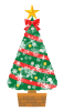 キラキラクリスマスツリー　透過png