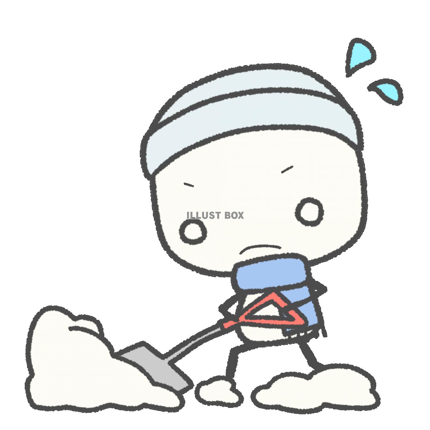 冬にピッタリなシンプルで可愛い棒人間イラスト
