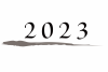 文字：筆文字：墨ライン：2023