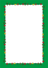 4_フレーム_クリスマスセット・ツリー・プレゼント等・縦の長方形・緑・透過