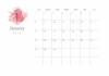 2023年1月━予定が書き込めるおしゃれなカレンダー
