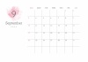 2023年9月━予定が書き込めるおしゃれなカレンダー