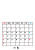4_2023年カレンダー・4月_アレンジ可能・縦・フォトフレーム・写真フレーム