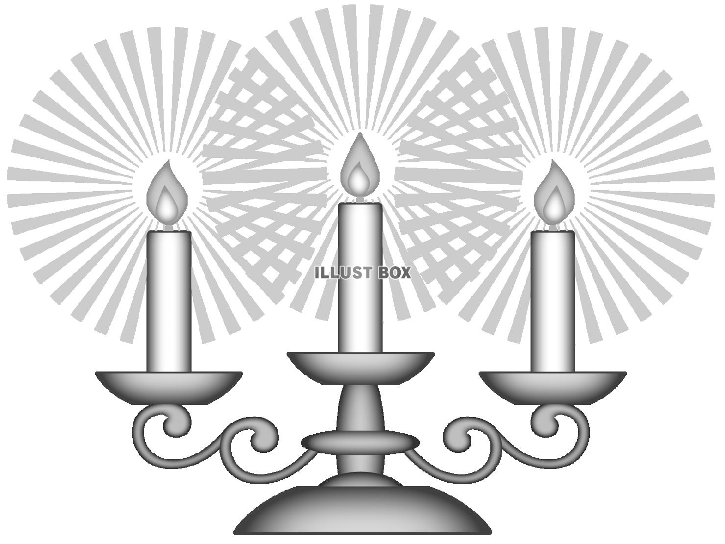 キャンドルライト画像シンプル背景素材イラスト透過png