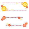 菊花の和風フレーム素材