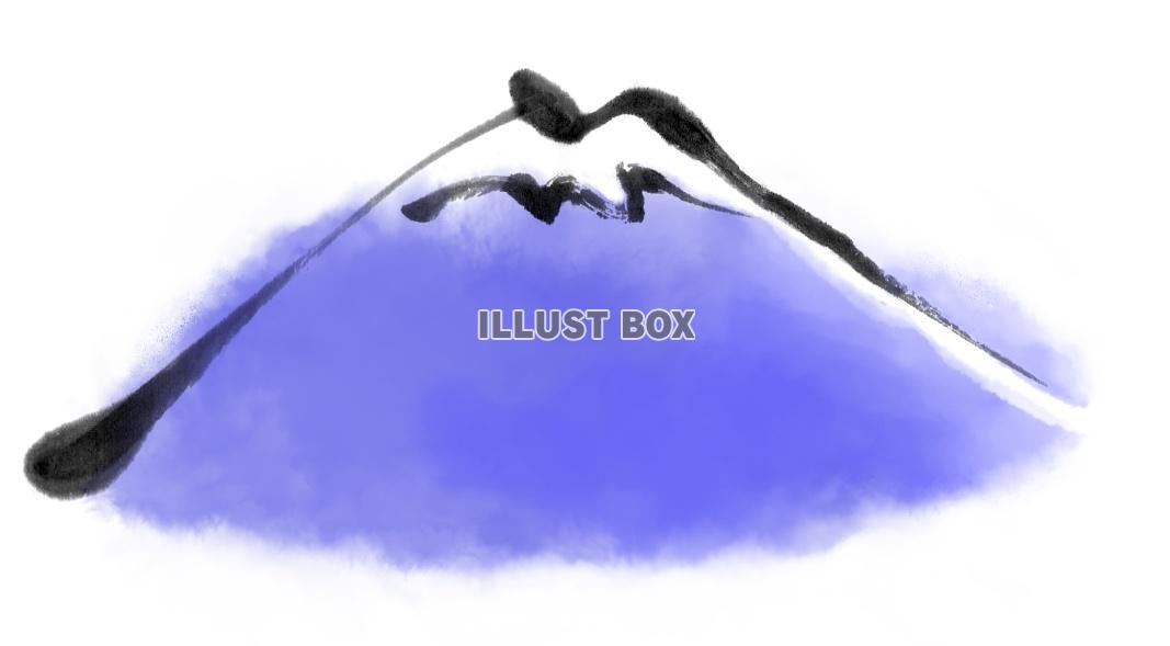 筆絵の富士山１
