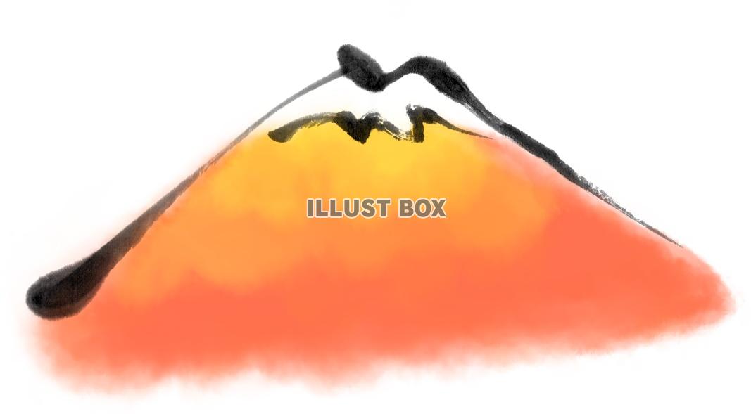 筆絵の富士山２