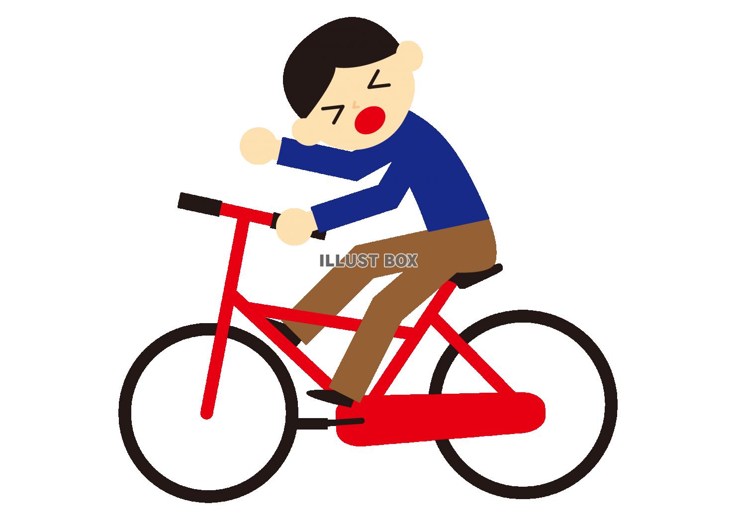 1_人物_自転車の事故・男性