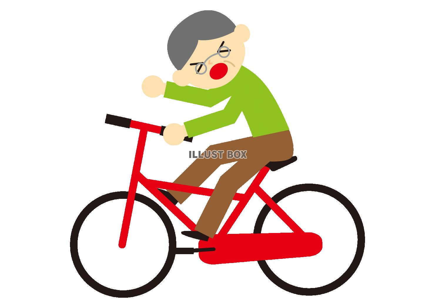 5_人物_自転車の事故・おじいさん