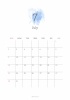 2023年7月━予定が書き込めるおしゃれなカレンダー(A4縦向き)