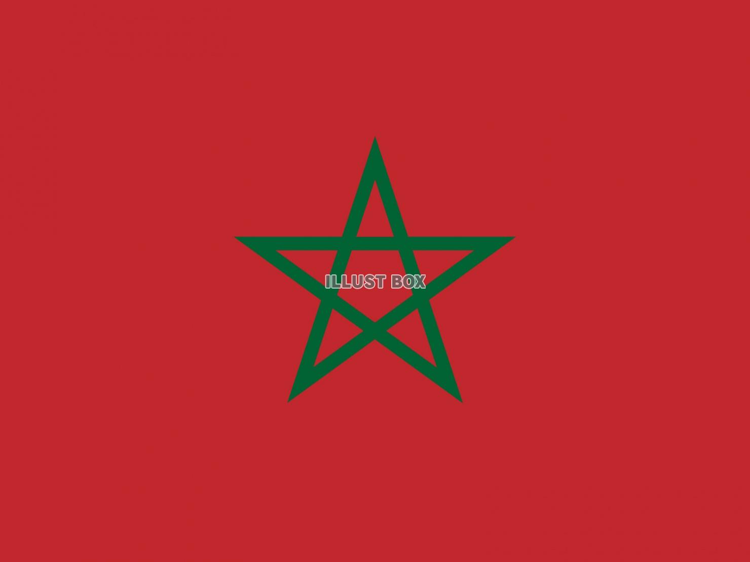 世界の国旗ーモロッコー