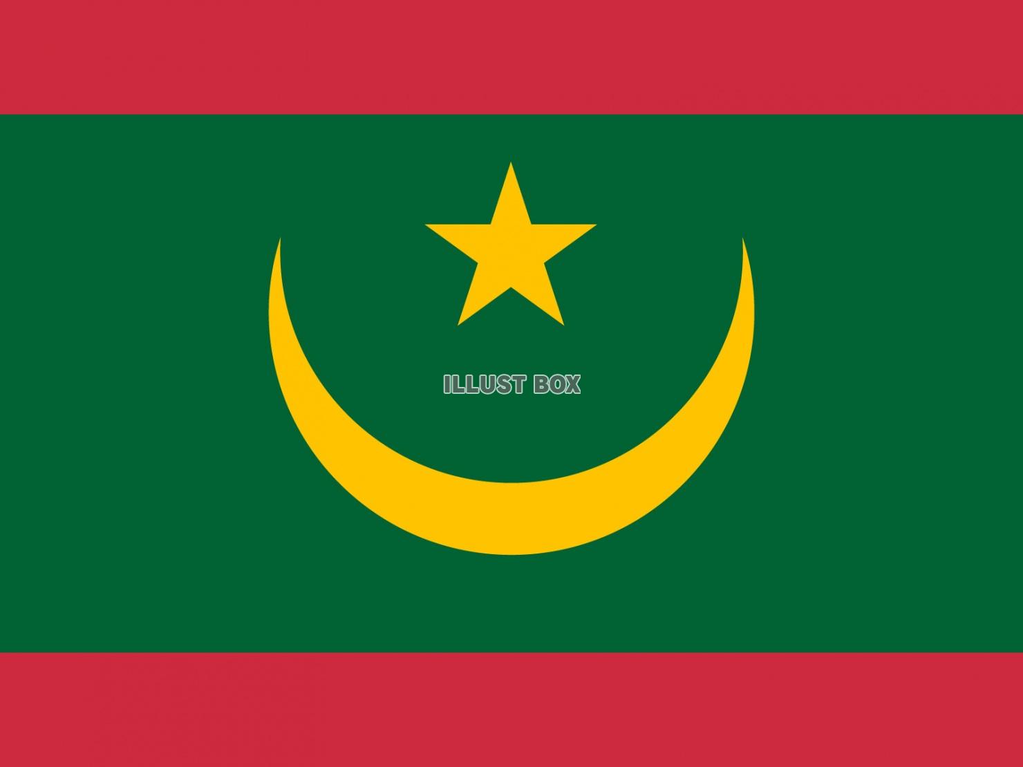 世界の国旗ーモーリタニアー