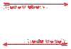バレンタインハートのフレーム（赤）