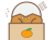 焦って書いてるひよこ(地鶏)