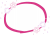 透過PNG・指文字イラスト　楕円　お花の枠フレーム・ピンク
