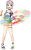 SDGsカラーの女の子（透過png）