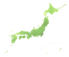 ちょっとラフな手書き日本地図　水彩版