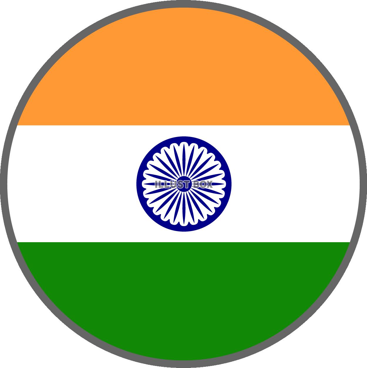 世界の国旗アイコン☆インド☆