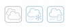 お天気アイコン★天気予報★雪・雪の結晶・雪だるま
