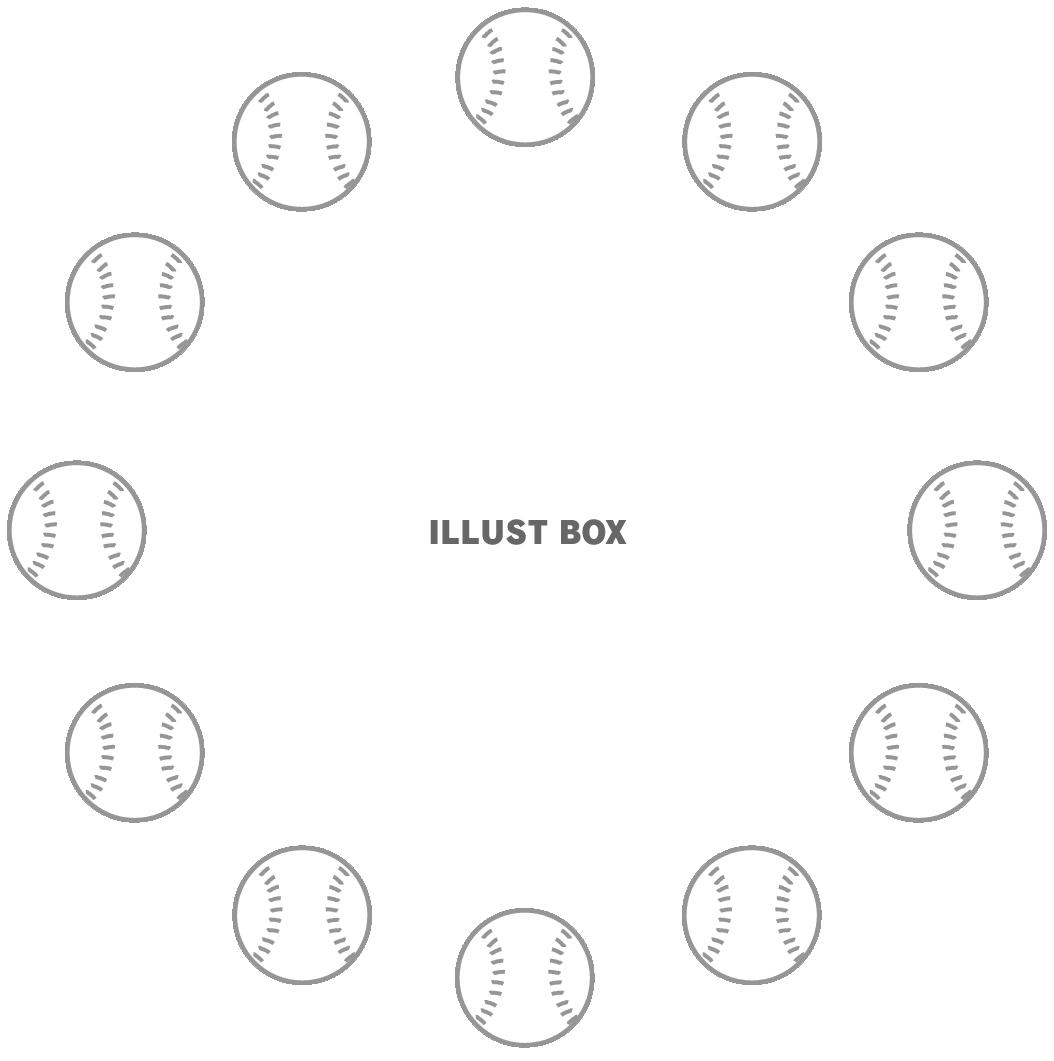 軟式野球ボールの丸形（円形）フレーム１