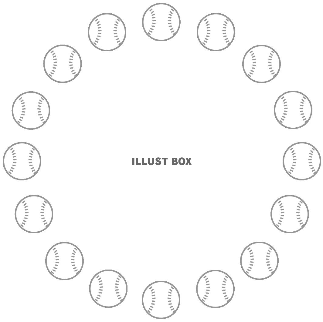 軟式野球ボールの丸形（円形）フレーム２