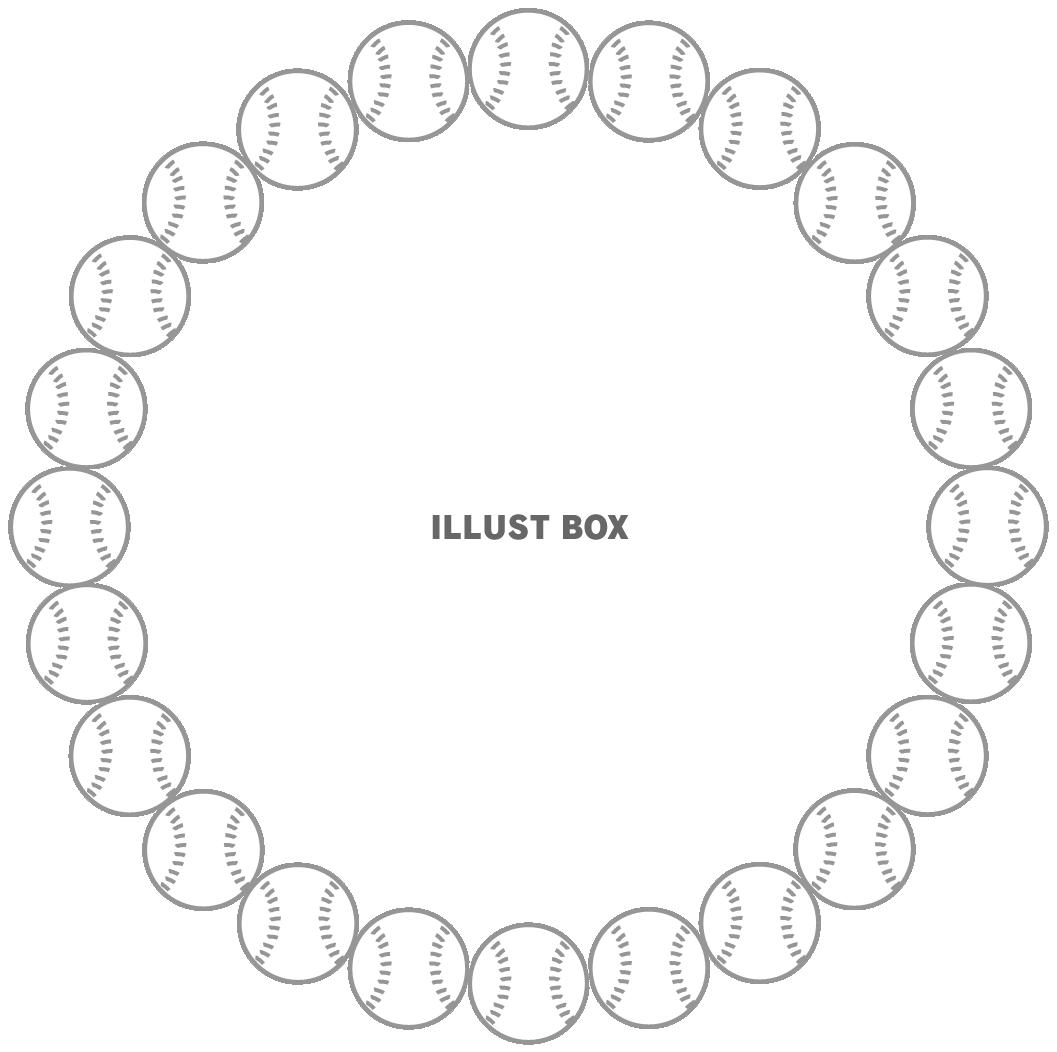 軟式野球ボールの丸形（円形）フレーム３