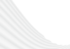 白い背景立体的ストライプの曲線フレーム
