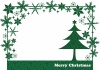 クリスマスフレーム　ラメグリーン( データ追加 )