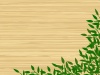 木目板に葉っぱ壁紙フレームシンプル飾り枠背景イラスト