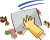 雑巾がけのイラスト