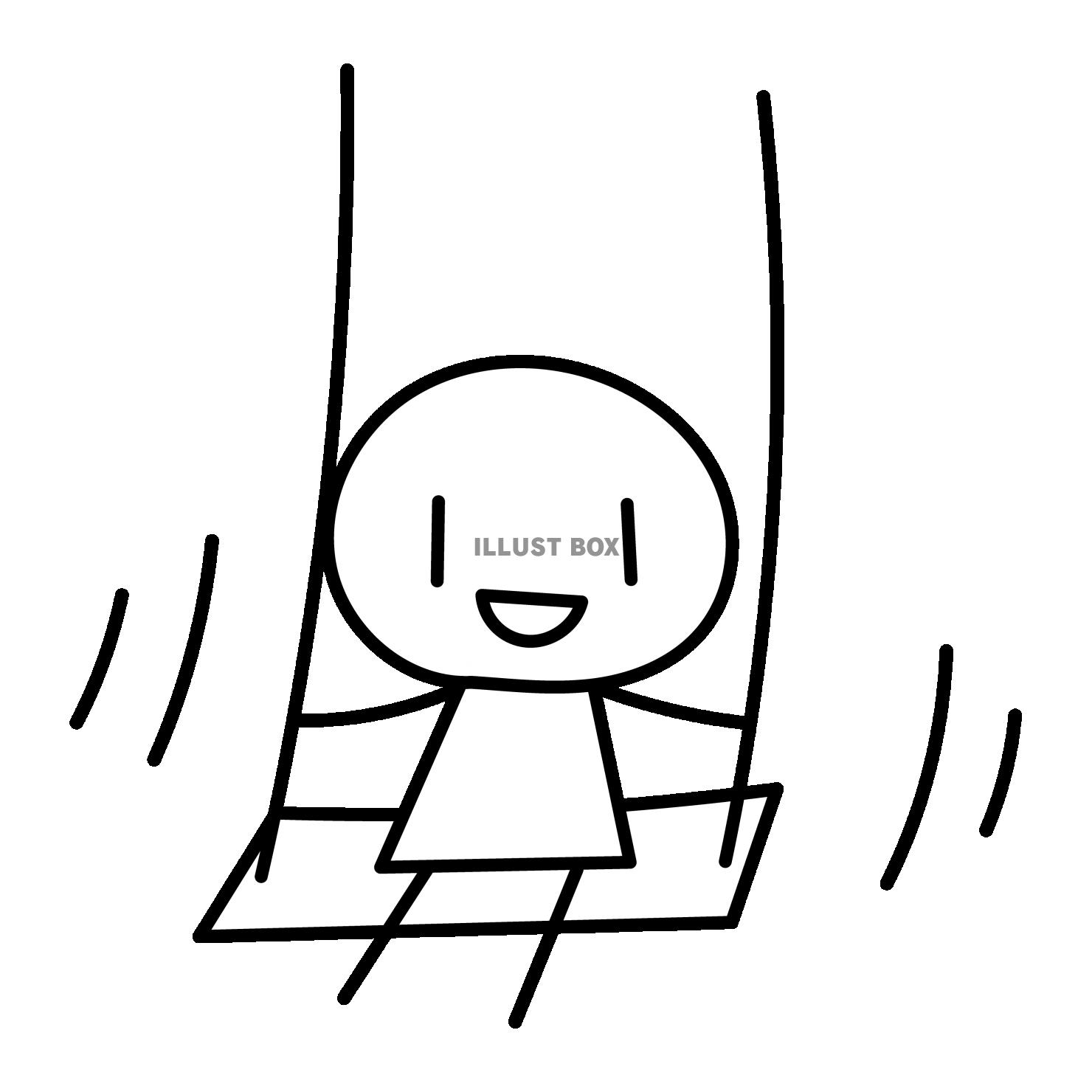 ブランコ　揺れる