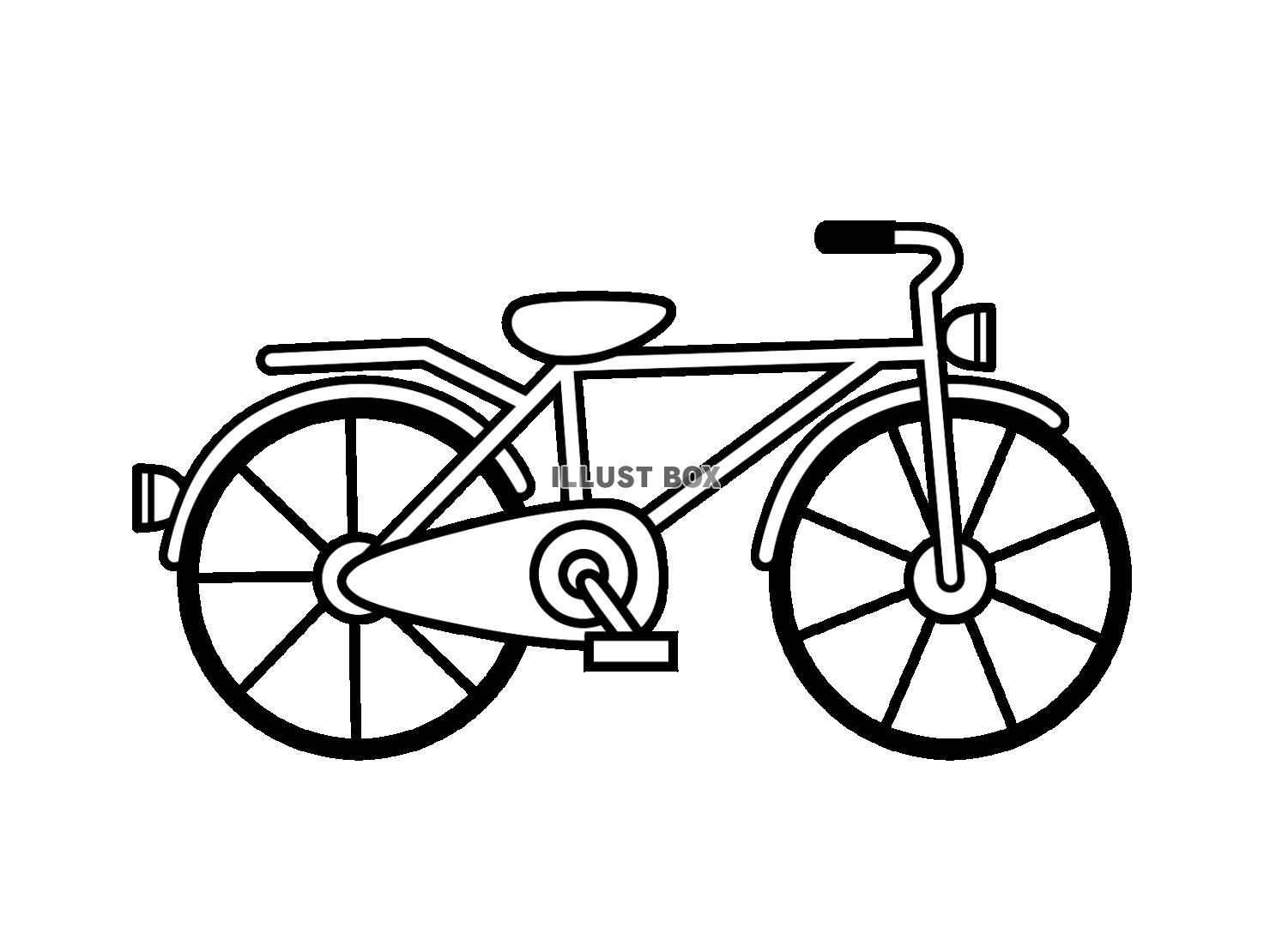 自転車　モノクロ