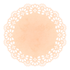 円形のレース（オレンジ）