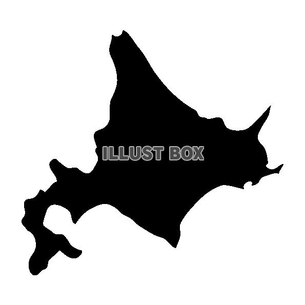 北海道の地図シルエット