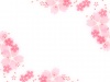桜の花のフレーム背景