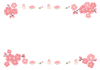 ひな祭り桃の花フレーム