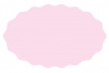 ほわほわ楕円サークルフレーム/ピンク塗り