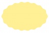 ほわほわ楕円サークルフレーム/黄色塗り