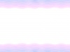 波形の上下枠（ピンク） 