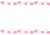 ハートの上下枠（ピンク）