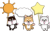 プラカードしばちゃんず2（透過PNG）